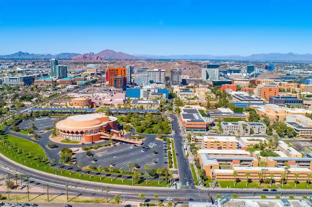 Panorama of the city of Mesa, Arizona